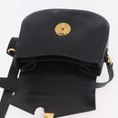 Salvatore Ferragamo Shoulder Bag Leather Black Gold Auth gh2148-16