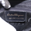 Salvatore Ferragamo Shoulder Bag Leather Black Gold Auth gh2148-17