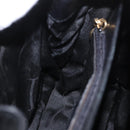Salvatore Ferragamo Shoulder Bag Leather Black Gold Auth gh2148-20