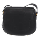 Salvatore Ferragamo Shoulder Bag Leather Black Gold Auth gh2148-4