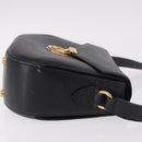 Salvatore Ferragamo Shoulder Bag Leather Black Gold Auth gh2148-5