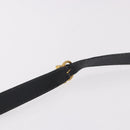 Salvatore Ferragamo Shoulder Bag Leather Black Gold Auth gh2148-9