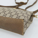 GUCCI GG Plus Supreme Shoulder Bag PVC Beige Gold Auth gh2149-9