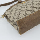 GUCCI GG Plus Supreme Shoulder Bag PVC Beige Gold Auth gh2149-14