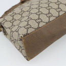 GUCCI GG Plus Supreme Shoulder Bag PVC Beige Gold Auth gh2149-16