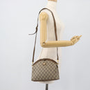 GUCCI GG Plus Supreme Shoulder Bag PVC Beige Gold Auth gh2149-20