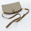 GUCCI GG Plus Supreme Shoulder Bag PVC Beige Gold Auth gh2149-7