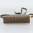 GUCCI GG Plus Supreme Shoulder Bag PVC Beige Gold Auth gh2149-5