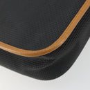 SAINT LAURENT Shoulder Bag PVC Canvas Black Gold Auth gh2150-14