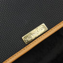 SAINT LAURENT Shoulder Bag PVC Canvas Black Gold Auth gh2150-18