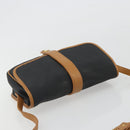 SAINT LAURENT Shoulder Bag PVC Canvas Black Gold Auth gh2150-6