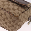 GUCCI GG Canvas Shoulder Bag Beige Gold 001 0375 Auth gh2152-12