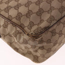 GUCCI GG Canvas Shoulder Bag Beige Gold 001 0375 Auth gh2152-13