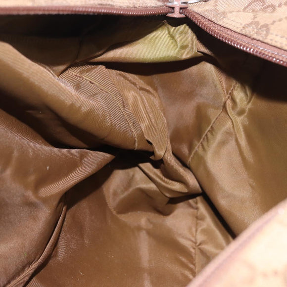 GUCCI GG Canvas Shoulder Bag Beige Gold 001 0375 Auth gh2152