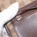 GUCCI GG Canvas Shoulder Bag Beige Gold 001 0375 Auth gh2152-23