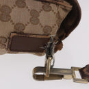 GUCCI GG Canvas Shoulder Bag Beige Gold 001 0375 Auth gh2152-5