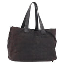 CHANEL New Travel Line Tote Bag Nylon Black CC Auth gh2153-1