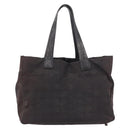 CHANEL New Travel Line Tote Bag Nylon Black CC Auth gh2153-2