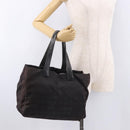 CHANEL New Travel Line Tote Bag Nylon Black CC Auth gh2153-24