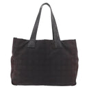 CHANEL New Travel Line Tote Bag Nylon Black CC Auth gh2153-3