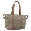 GUCCI GG Supreme Boston Bag Beige Gold 012 1095 6080 Auth gh2155-1