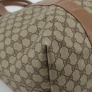 GUCCI GG Supreme Boston Bag Beige Gold 012 1095 6080 Auth gh2155-11