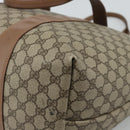 GUCCI GG Supreme Boston Bag Beige Gold 012 1095 6080 Auth gh2155-12