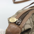 GUCCI GG Supreme Boston Bag Beige Gold 012 1095 6080 Auth gh2155-15