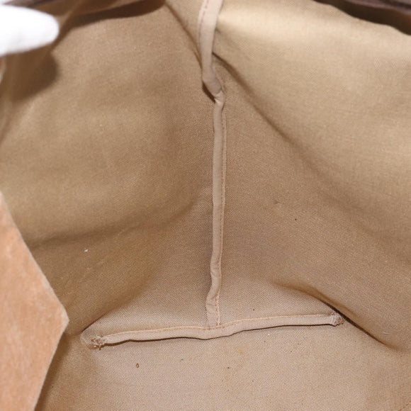 GUCCI GG Supreme Boston Bag Beige Gold 012 1095 6080 Auth gh2155
