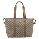 GUCCI GG Supreme Boston Bag Beige Gold 012 1095 6080 Auth gh2155-2