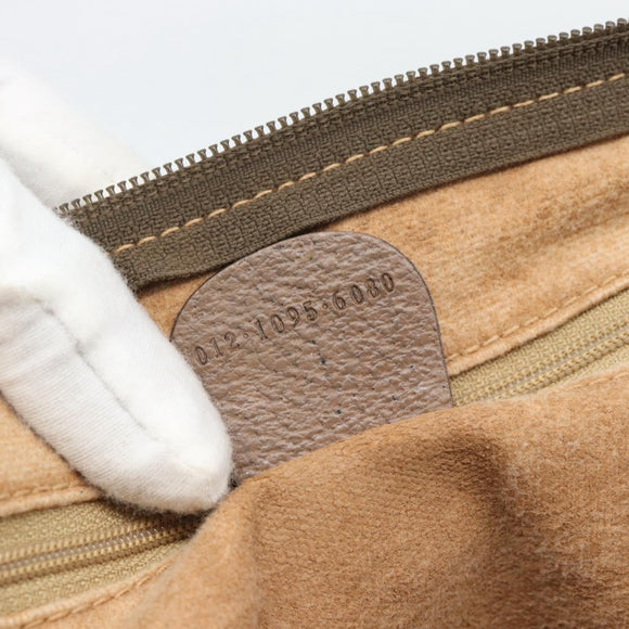 GUCCI GG Supreme Boston Bag Beige Gold 012 1095 6080 Auth gh2155