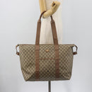 GUCCI GG Supreme Boston Bag Beige Gold 012 1095 6080 Auth gh2155-23