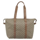 GUCCI GG Supreme Boston Bag Beige Gold 012 1095 6080 Auth gh2155-3