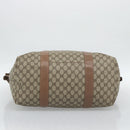 GUCCI GG Supreme Boston Bag Beige Gold 012 1095 6080 Auth gh2155-9