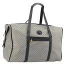 GUCCI Micro GG Supreme Boston Bag PVC Navy Gold 012 39 0079 Auth gh2157-1