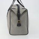 GUCCI Micro GG Supreme Boston Bag PVC Navy Gold 012 39 0079 Auth gh2157-3
