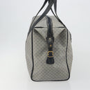 GUCCI Micro GG Supreme Boston Bag PVC Navy Gold 012 39 0079 Auth gh2157-4