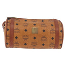 MCM Vicetos Logogram Shoulder Bag PVC Brown Gold Auth gh2158-2