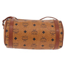 MCM Vicetos Logogram Shoulder Bag PVC Brown Gold Auth gh2158-3