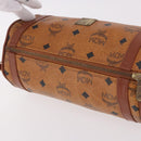MCM Vicetos Logogram Shoulder Bag PVC Brown Gold Auth gh2158-6
