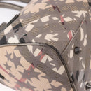 BURBERRY Nova Check Hand Bag PVC 2way Beige Auth gh2159A-9