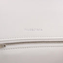 BALENCIAGA Hand Bag Leather White Silver 593546 Auth gh2160A-20