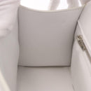 BALENCIAGA Hand Bag Leather White Silver 593546 Auth gh2160A-22