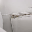 BALENCIAGA Hand Bag Leather White Silver 593546 Auth gh2160A-23