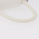 BALENCIAGA Hand Bag Leather White Silver 593546 Auth gh2160A-7