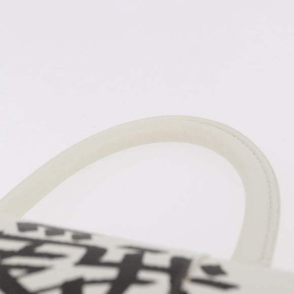 BALENCIAGA Hand Bag Leather White Silver 593546 Auth gh2160A