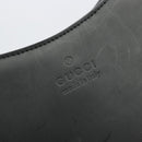 GUCCI Bamboo Hand Bag Leather Black Red Silver 001 3739 Auth gh2164A-14