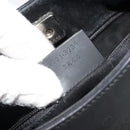 GUCCI Bamboo Hand Bag Leather Black Red Silver 001 3739 Auth gh2164A-21