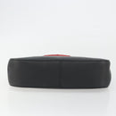 GUCCI Bamboo Hand Bag Leather Black Red Silver 001 3739 Auth gh2164A-9