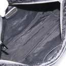 Salvatore Ferragamo Hand Bag Nylon Black Silver Auth gh2165A-11